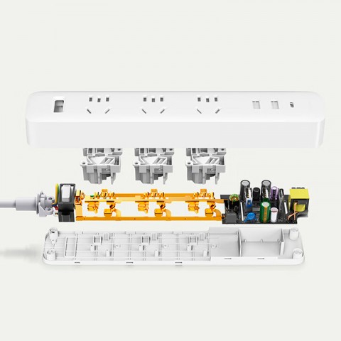 Удлинитель Xiaomi Mi Power Strip 20W 2A1C 1.8m (XMCXB05QMN)-3