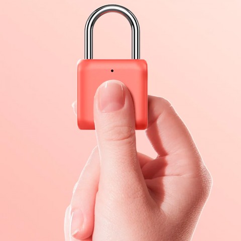 Замок со сканером отпечатков пальцев Xiaomi Uodi Smart fingerprint lock padlock Kitty-1