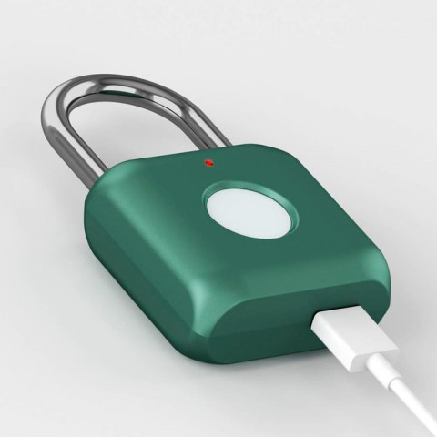 Замок со сканером отпечатков пальцев Xiaomi Uodi Smart fingerprint lock padlock Kitty-2