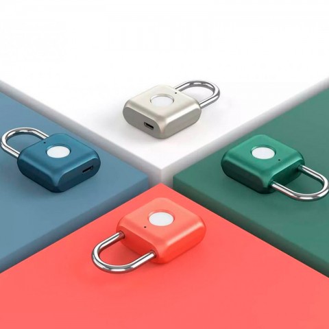 Замок со сканером отпечатков пальцев Xiaomi Uodi Smart fingerprint lock padlock Kitty-3