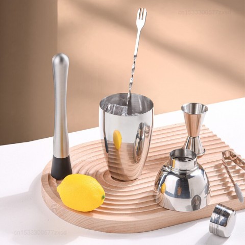 Коктейльный набор Circle Joy Coktail Shaker Bar Set 7 in 1 (CJ-CSB01)-2