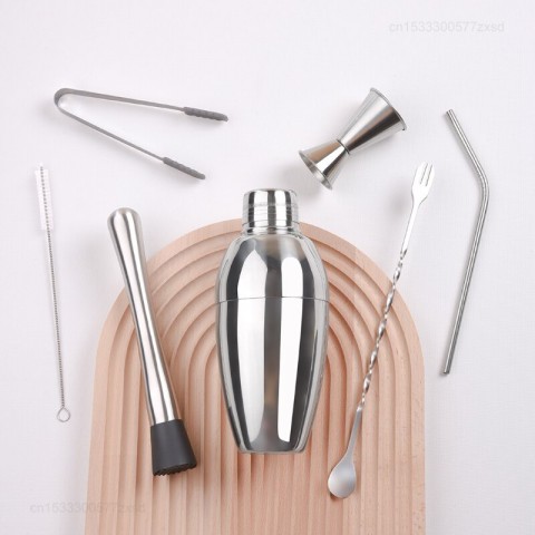 Коктейльный набор Circle Joy Coktail Shaker Bar Set 7 in 1 (CJ-CSB01)-6