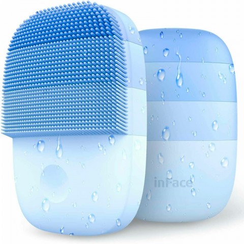 Ультразвуковой массажер для чистки лица Xiaomi inFace Electronic Sonic Pro, синий-4