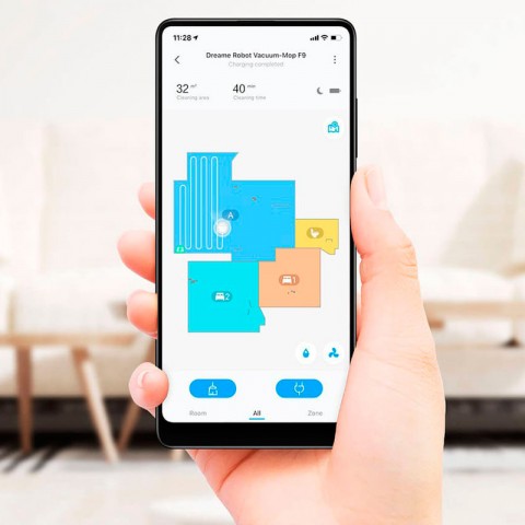 Робот-пылесос Xiaomi Dreame F9 Robot Vacuum Cleaner, белый-2