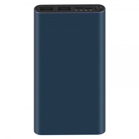 Внешний аккумулятор Xiaomi Power Bank 3 10000 mAh 2xUSB, тёмно-синий