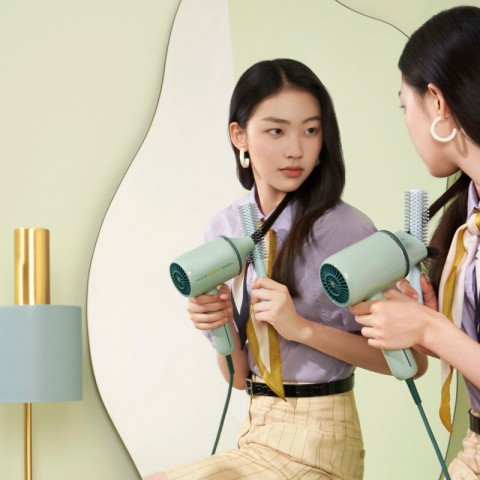 Фен для волос Xiaomi Soocas RH1 Retro&Massage, зеленый-2