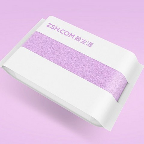 Полотенце большое Xiaomi ZSH 700 x 1400 мм, сиреневое-1