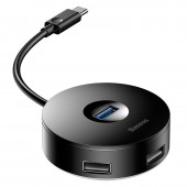 Концентратор USB Xiaomi Baseus HUB Round box, Black Концентратор USB Xiaomi Baseus HUB Round box, Black