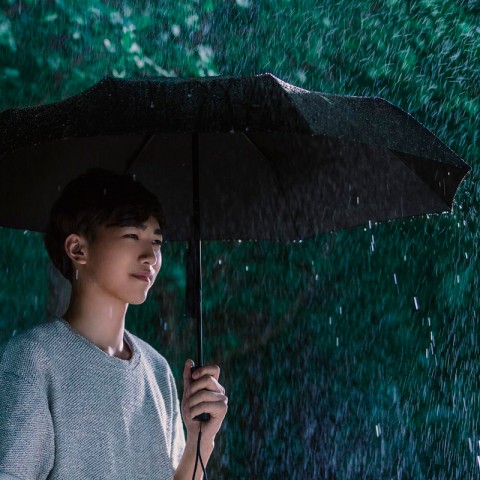 Зонт Xiaomi Mijia Automatic Umbrella, черный-6