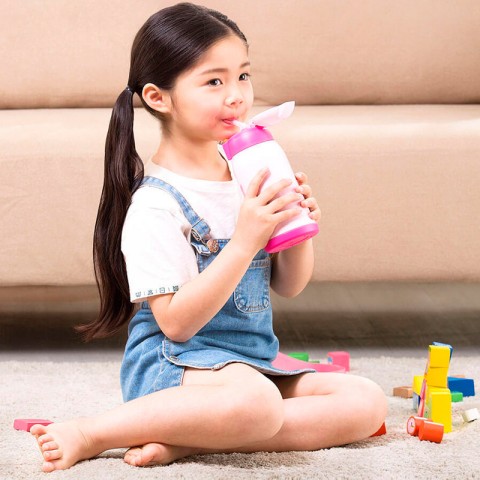 Детский термос Xiaomi Viomi Children Vacuum Flask 590ml, розовый-4