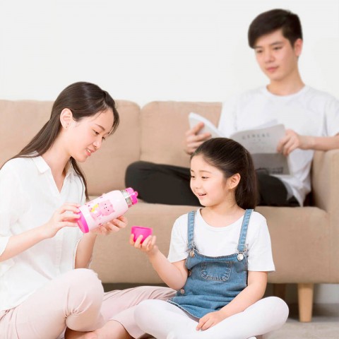 Детский термос Xiaomi Viomi Children Vacuum Flask 590ml, розовый-5