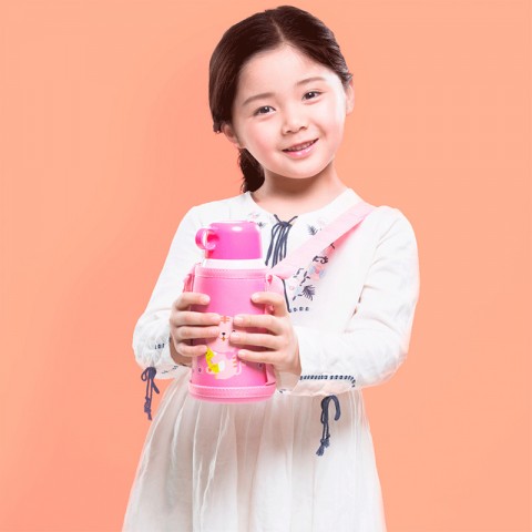 Детский термос Xiaomi Viomi Children Vacuum Flask 590ml, розовый-3