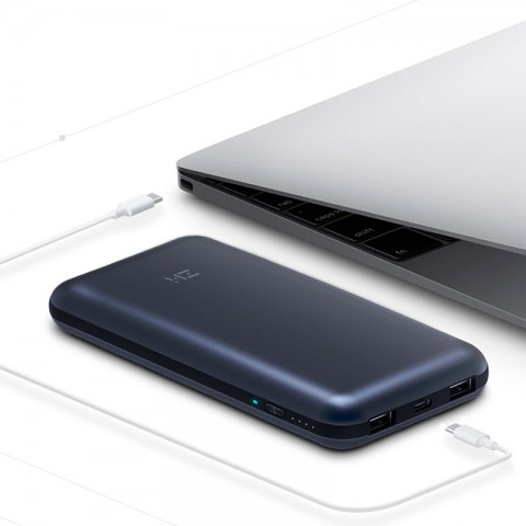 Внешний аккумулятор Xiaomi ZMI Power Bank 15000 mAh, темно-синий-3