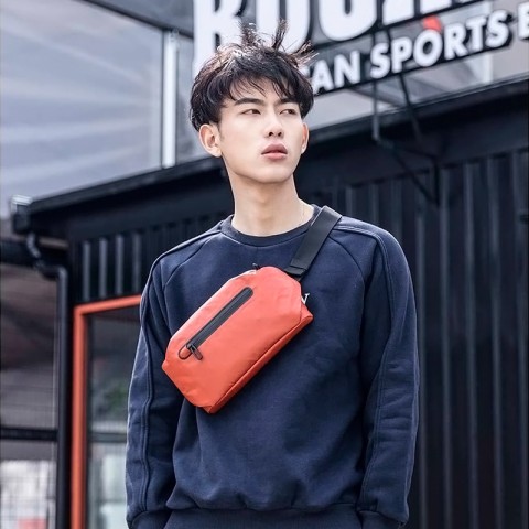 Сумка на пояс Xiaomi Fashion Pocket Bag, черная-6