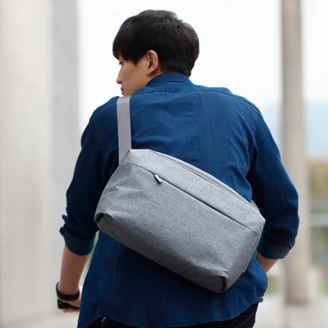 Сумка Xiaomi 90 FUN Urban Simple Mail Bag, светло-серый-3