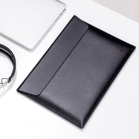 Чехол-конверт для ноутбука Xiaomi Mi Notebook 13,3" (кожа, черный)-2