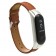 Ремешок кожаный для Xiaomi Mi Band 3, коричневый