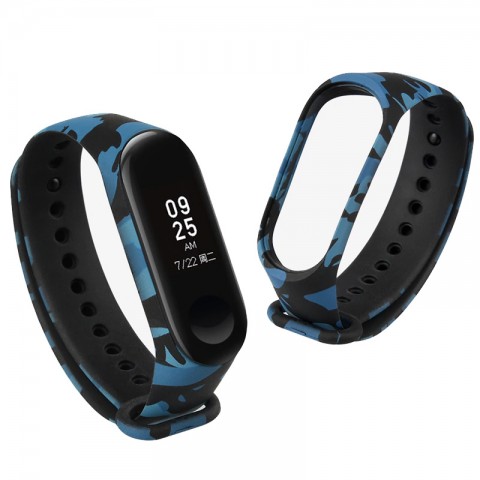 Ремешок силиконовый "Хаки" для Xiaomi Mi Band 3/4-1