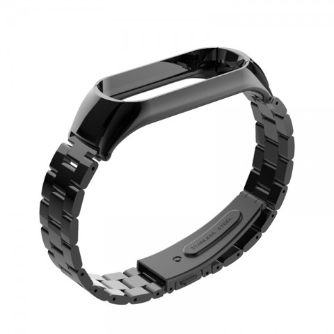 Браслет блочный для Xiaomi Mi Band 3, черный-3