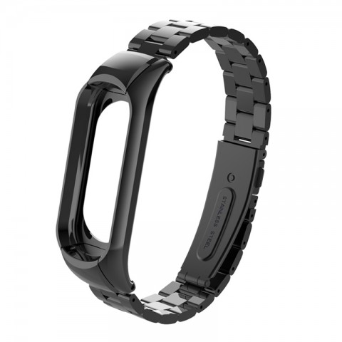 Браслет блочный для Xiaomi Mi Band 3, черный