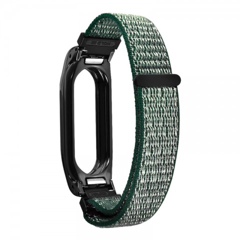 Браслет спортивный на липучке для Xiaomi Mi Band 2, оливковый