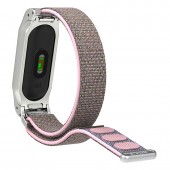 Браслет спортивный на липучке для Xiaomi Mi Band 2, "розовый песок" Браслет спортивный на липучке для Xiaomi Mi Band 2, "розовый песок"