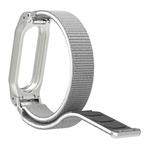 Браслет спортивный на липучке для Xiaomi Mi Band 2, "белая ракушка"-1