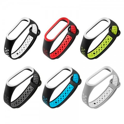 Ремешок силиконовый Nike-Style для Xiaomi Mi Band 3/4-1