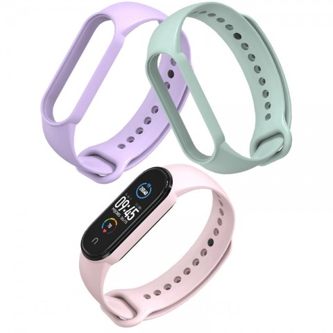 Ремешок силиконовый для Xiaomi Mi Band 5-3