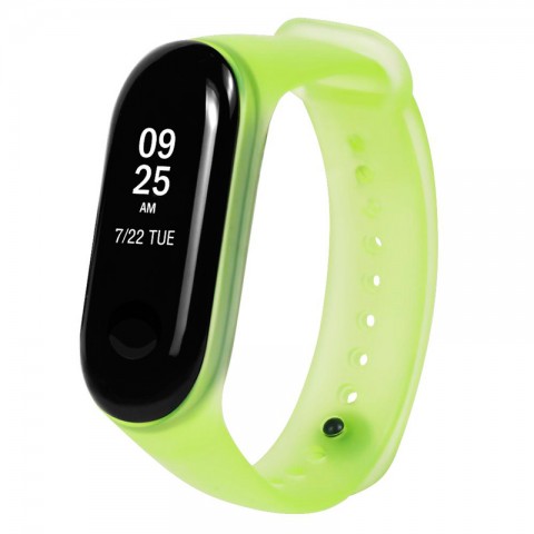 Ремешок силиконовый прозрачный для Xiaomi Mi Band 3/4-6