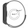 Браслет миланский сетчатый для Xiaomi Mi Band 5/6, черный