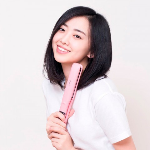 Выпрямитель для волос Xiaomi Yueli Hot Steam Straightener, розовый-1