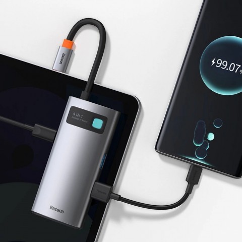 Хаб Xiaomi Baseus Metal Gleam Series 6-in-1 Multifunctional Type-C HUB (CAHUB-CY0G)-4
