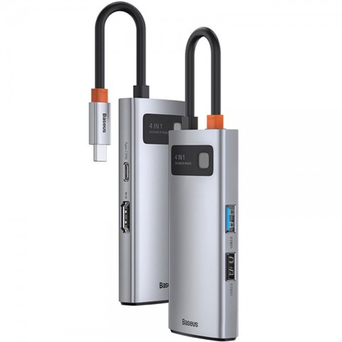 Хаб Xiaomi Baseus Metal Gleam Series 6-in-1 Multifunctional Type-C HUB (CAHUB-CY0G)-2