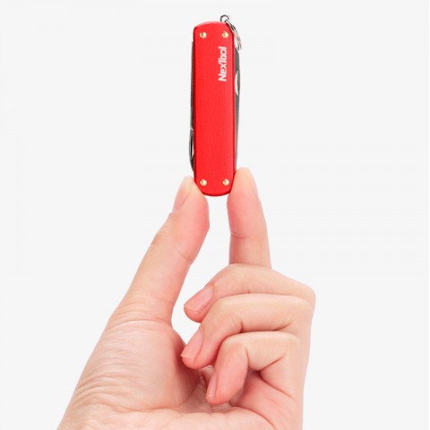 Складной нож-мультитул Xiaomi NexTool Multi-function Knife, красный-5