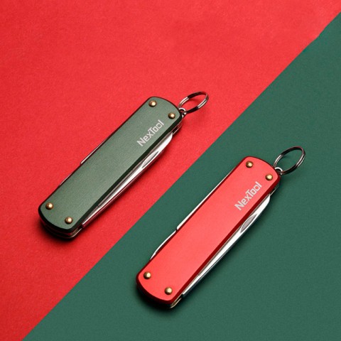 Складной нож-мультитул Xiaomi NexTool Multi-function Knife, зеленый-2