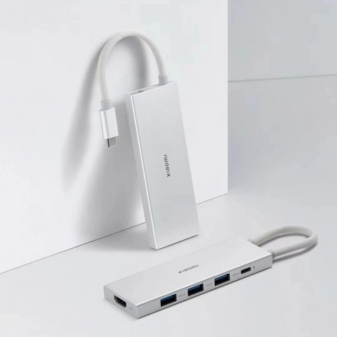 Док-станция Xiaomi 5 в 1 с USB Type-C, USB 3.0, HDMI 4K PD100W (XMDS05YM)-3