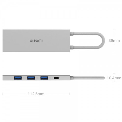 Док-станция Xiaomi 5 в 1 с USB Type-C, USB 3.0, HDMI 4K PD100W (XMDS05YM)-4