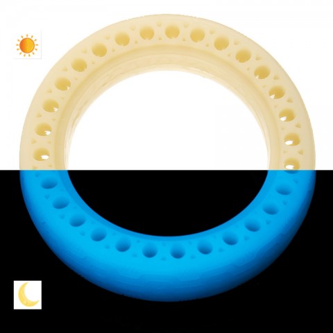 Покрышка литая флуоресцентная для элeктросамоката Xiaomi M365, голубая-4