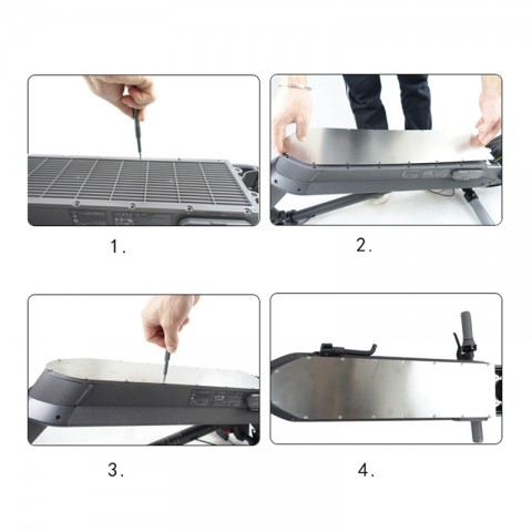 Металлическая защита основания электросамоката Xiaomi M365 Pro/Pro2-1