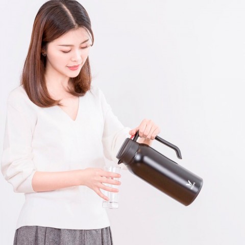 Термос Xiaomi Viomi Steel Vacuum Pot 1.5l (черный)-2