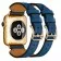 Ремешок кожаный с двойной пряжкой для Apple Watch 38/40мм, синий