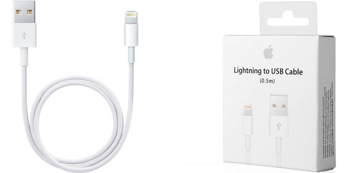 Оригинальный кабель Apple Lightning 0,5м