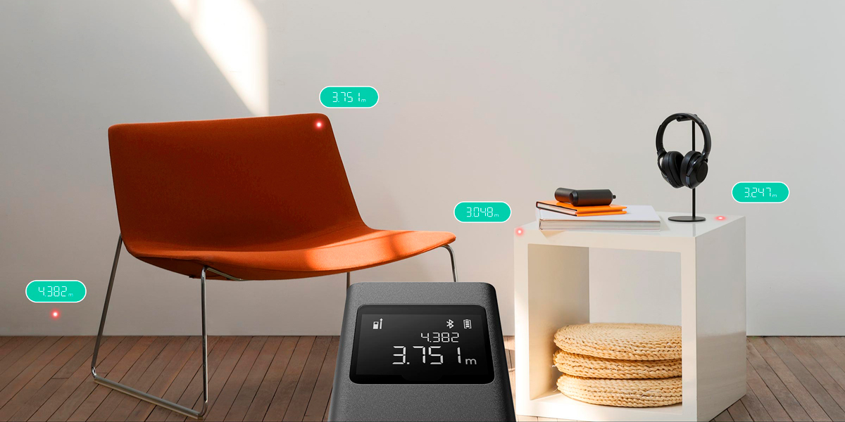 Умный лазерный дальномер Xiaomi Smart Laser Measure