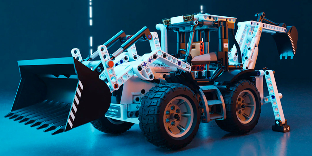Игрушка конструктор погрузчик-экскаватор Xiaomi ONEBOT