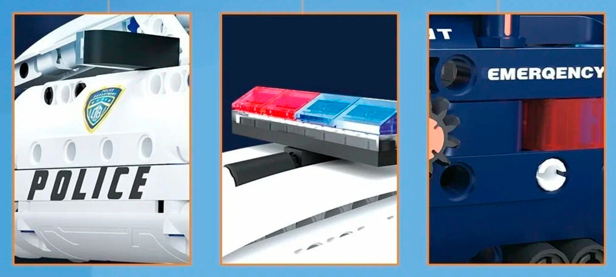 Игрушка-конструктор Xiaomi Onebot Police Car